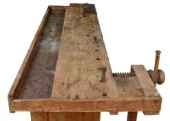 Pamono Scandinavian Pine Trestle Workbench, 1890s New