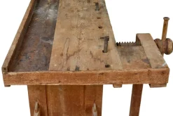 Pamono Scandinavian Pine Trestle Workbench, 1890s New