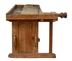 Pamono Scandinavian Pine Trestle Workbench, 1890s New