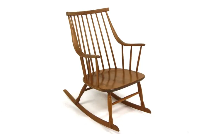 Pamono Scandinavian Rocking Chair by Lena Larsson for Nesto, 1960 Clearance