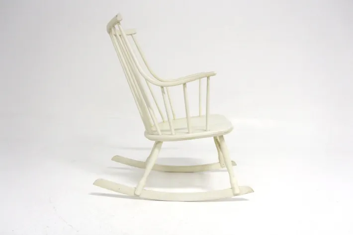 Pamono Scandinavian Rocking Chair Bohem by Lena Larsson for Nesto, Sweden, 1960s New