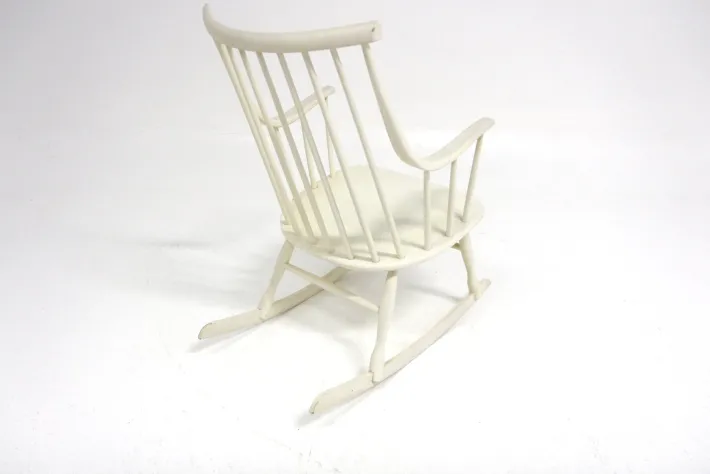 Pamono Scandinavian Rocking Chair Bohem by Lena Larsson for Nesto, Sweden, 1960s New