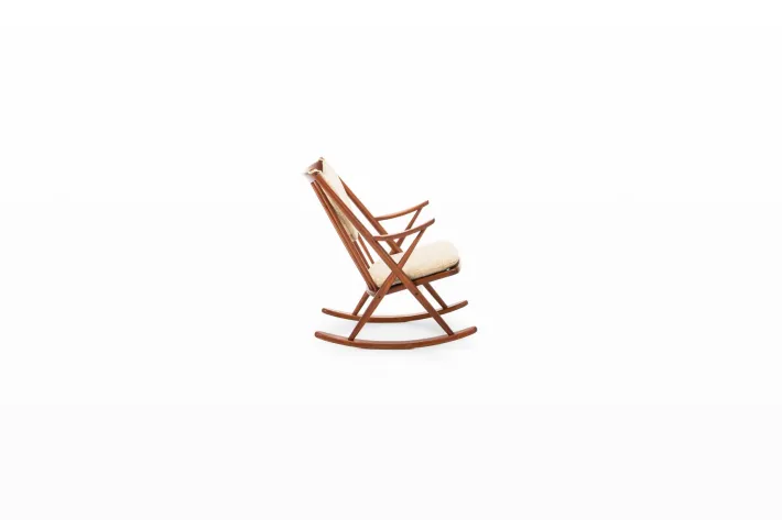 Pamono Scandinavian Rocking Chair by Frank Reenskaug for Bramin, Denmark, 1960s
