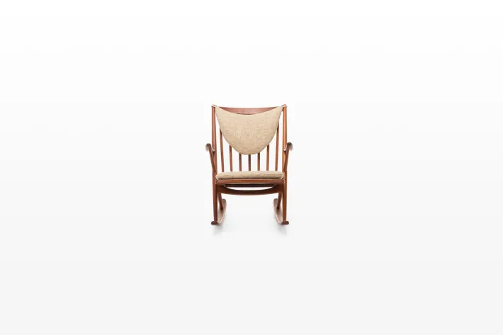 Pamono Scandinavian Rocking Chair by Frank Reenskaug for Bramin, Denmark, 1960s