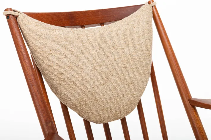 Pamono Scandinavian Rocking Chair by Frank Reenskaug for Bramin, Denmark, 1960s