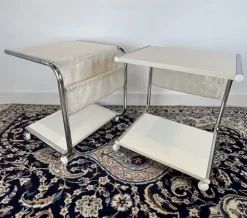 Pamono Scandinavian Serving Tables, 1980s, Set of 2 Outlet