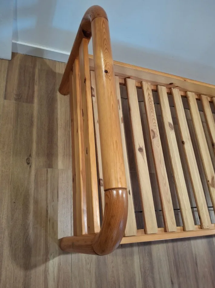 Pamono Scandinavian Single Pine Bed Clearance