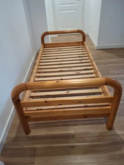 Pamono Scandinavian Single Pine Bed Clearance