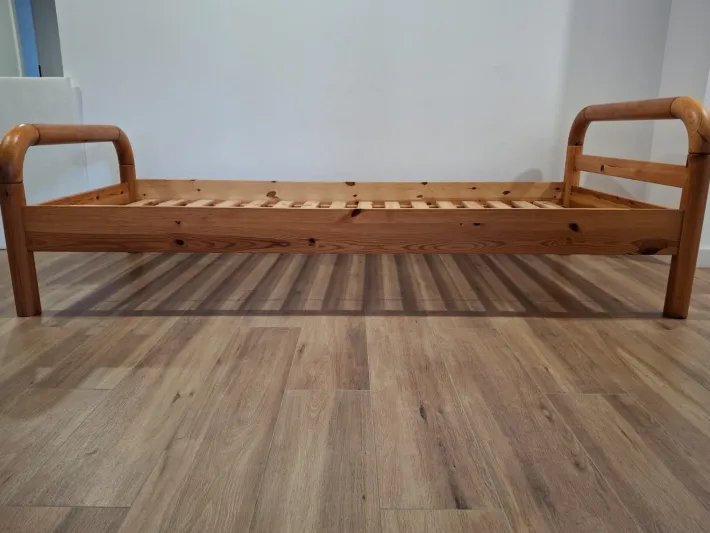 Pamono Scandinavian Single Pine Bed Clearance