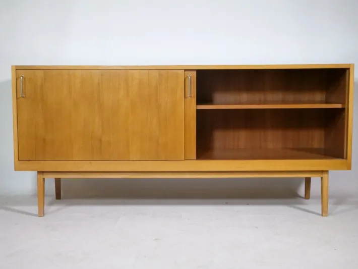 Pamono Scandinavian Sliding Door Sideboard, 1960s Clearance