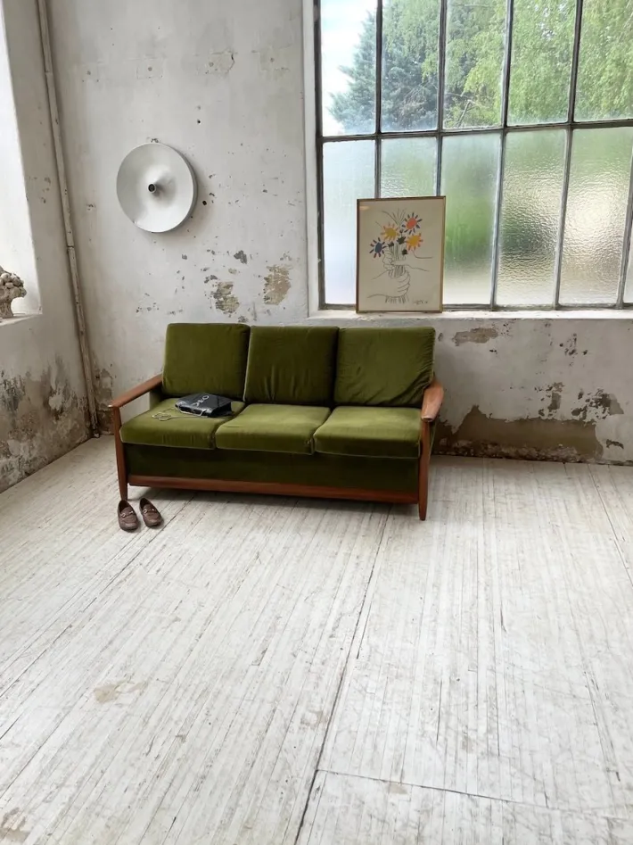 Pamono Scandinavian Teak Bench, 1950s Online