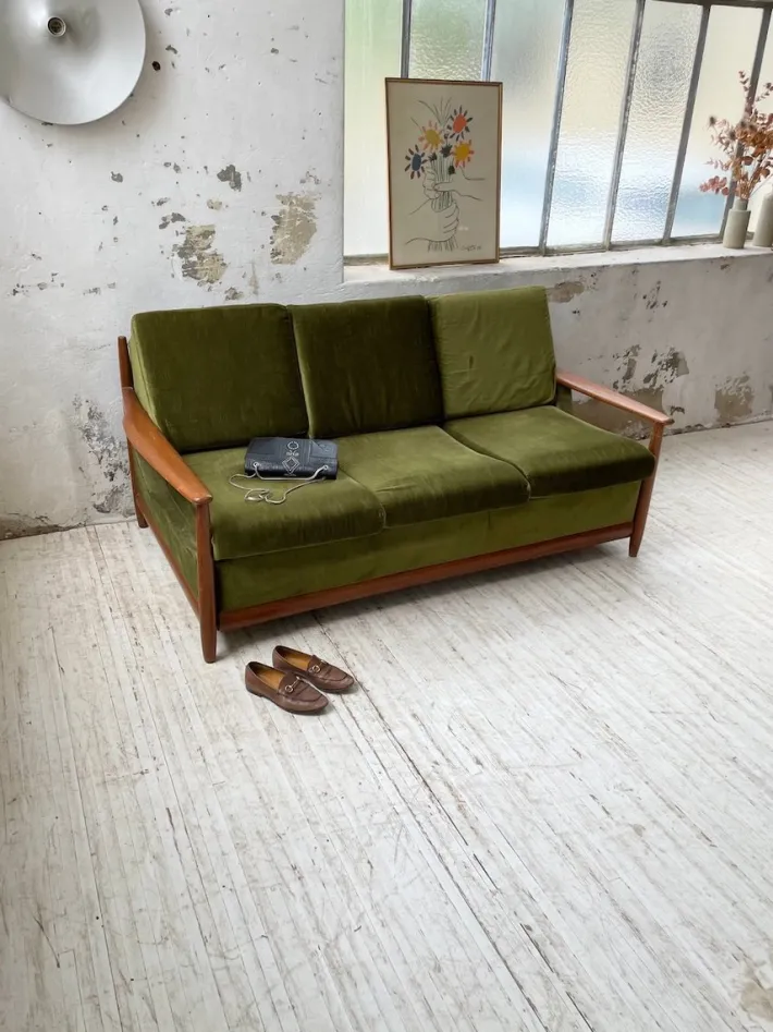Pamono Scandinavian Teak Bench, 1950s Online