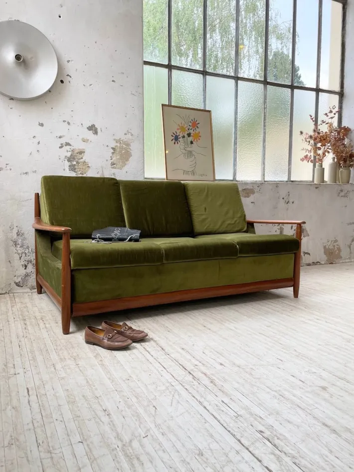 Pamono Scandinavian Teak Bench, 1950s Online