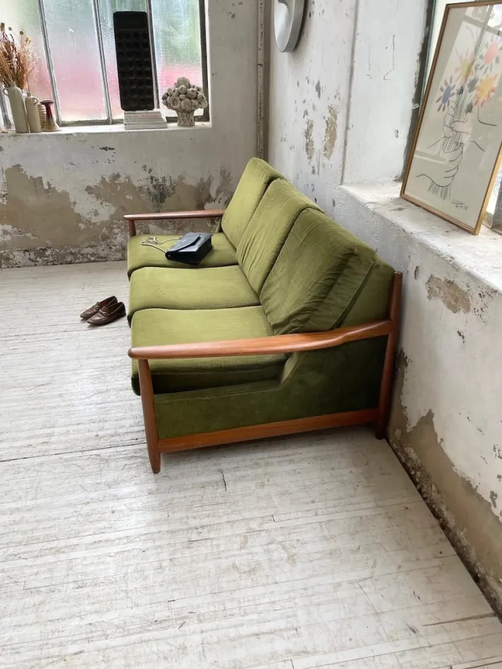 Pamono Scandinavian Teak Bench, 1950s Online