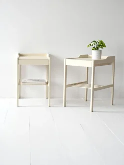Pamono Scandinavian White Bedside Tables, 1950s, Set of 2 Sale