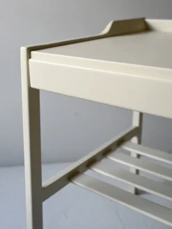 Pamono Scandinavian White Bedside Tables, 1950s, Set of 2 Sale