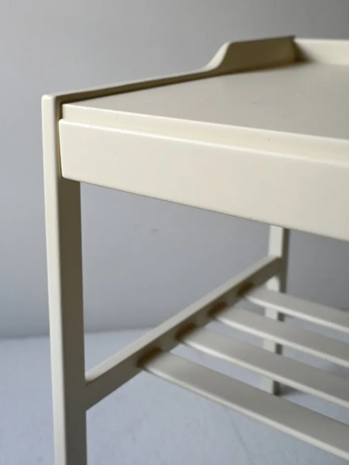 Pamono Scandinavian White Bedside Tables, 1950s, Set of 2 Sale