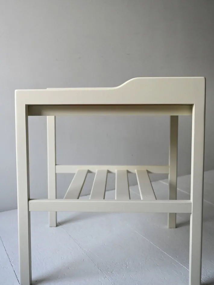 Pamono Scandinavian White Bedside Tables, 1950s, Set of 2 Sale