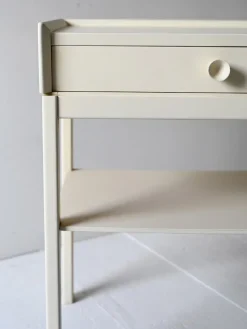 Pamono Scandinavian White Lacquered Bedside Tables, 1960s, Set of 2 Sale