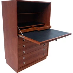 Pamono Scandinavian Wooden Secretary by Arne Vodder, 1960s Clearance