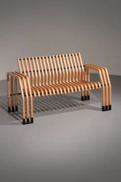 Pamono Scheletro Bench by Kari Asikainen for P. O. Korhonen Oy, 1987 Best