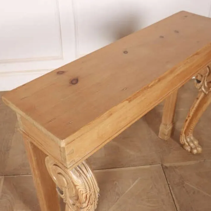 Pamono Scottish Pale Pine Console Table Hot