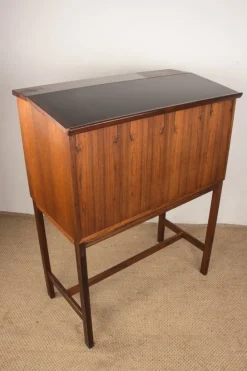 Pamono Scriban Bar and Secretary in Rosewood and Formica by Hans Olsen for C.S Mobler, 1960 Clearance
