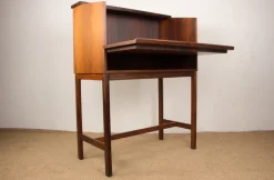 Pamono Scriban Bar and Secretary in Rosewood and Formica by Hans Olsen for C.S Mobler, 1960 Clearance