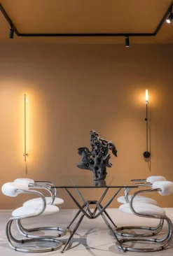 Pamono Sculptural Centre Table with Glass Top and Wrought Iron Frame Sale