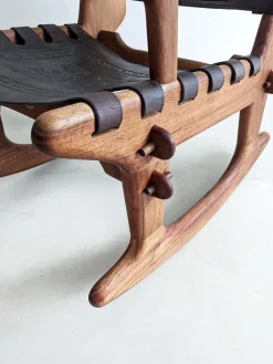 Pamono Sculptural Rocking Chair by Angel Pazmiño for Muebles De Estilo, 1960s Hot