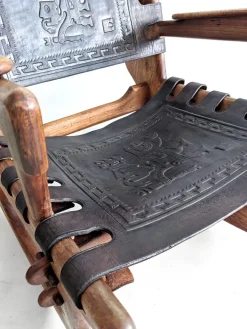 Pamono Sculptural Rocking Chair by Angel Pazmiño for Muebles De Estilo, 1960s Hot