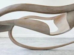 Pamono Sculptural Rocking Chair in Molded Ash & Plywood in the style of Wendell Castle, 2000s New