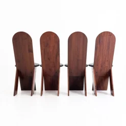 Pamono SD57 Chairs attributed to Marco Zanuso for Poggi, Italy, 1970s, Set of 4