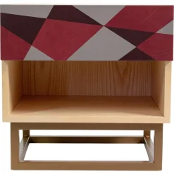 Pamono Seasons Bedside Table in Metal and Leather by Oscar Maschera Clearance