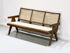 Pamono 3-Seater Bench Sofa by Pierre Jeanneret, India, 1956 Online