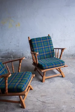 Pamono 3-Seater Sofa & Armchairs by Guillerme and Chabron​, Set of 3 Discount