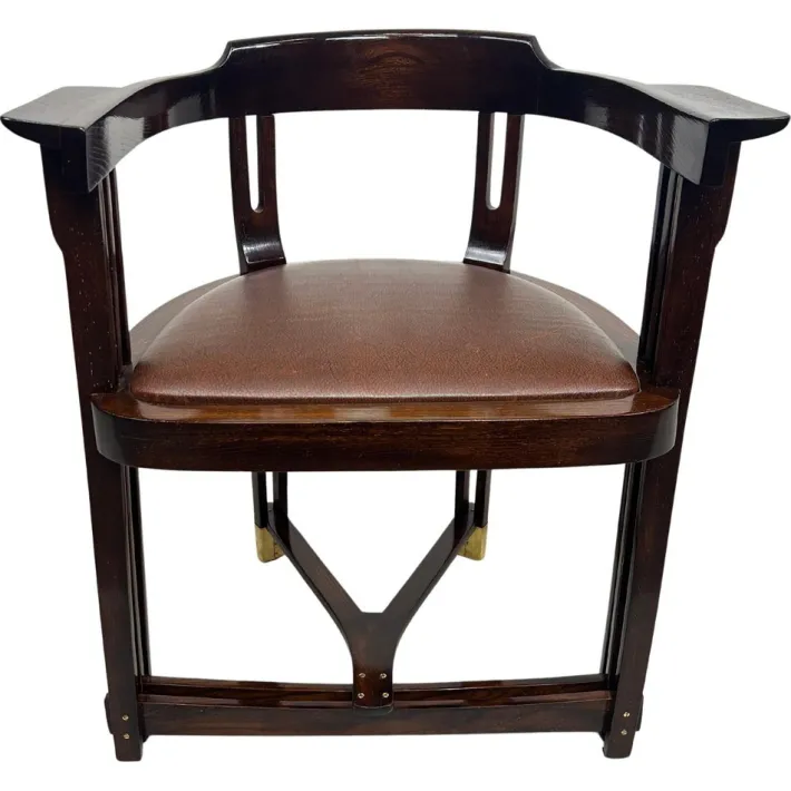 Pamono Secession Armchair by Anton Pospischil, 1901 Best