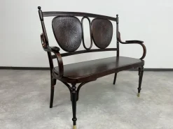 Pamono Secession Bentwood Bench from Thonet, 1890s New