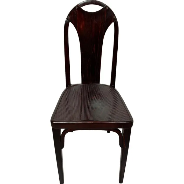 Pamono Secession No. 373 Chair attributed to Josef Hoffmann / Otto Prutscher for J&J Kohn, 1890s New