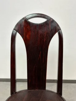 Pamono Secession No. 373 Chair attributed to Josef Hoffmann / Otto Prutscher for J&J Kohn, 1890s New