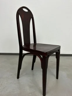 Pamono Secession No. 373 Chair attributed to Josef Hoffmann / Otto Prutscher for J&J Kohn, 1890s New