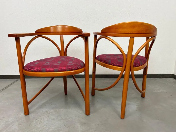 Pamono Secession No. 81 Tripod Chairs attributed to Thonet, 1930s, Set of 2 Sale