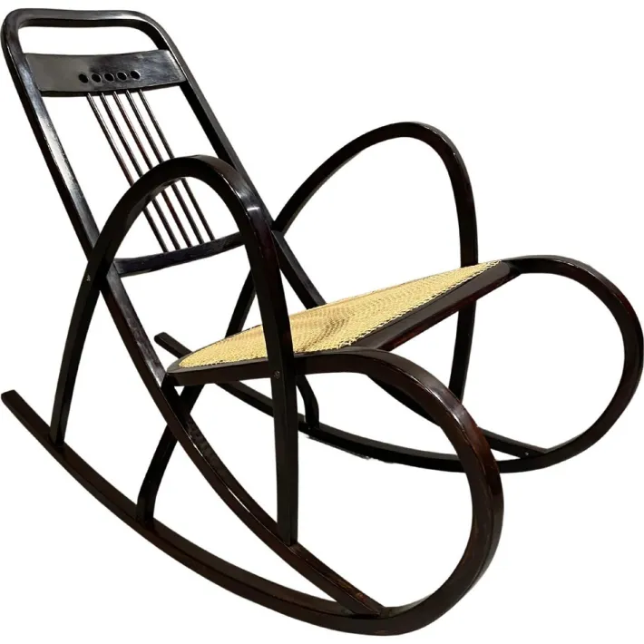 Pamono Secession Rocking Chair by Marcel Kammerer for Thonet, 1890s