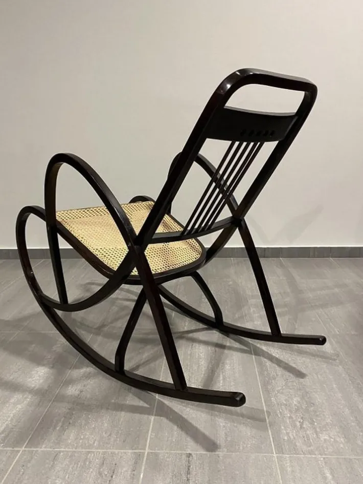 Pamono Secession Rocking Chair by Marcel Kammerer for Thonet, 1890s