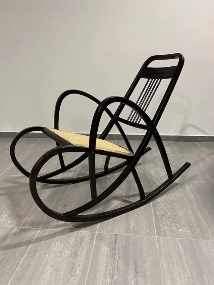 Pamono Secession Rocking Chair by Marcel Kammerer for Thonet, 1890s
