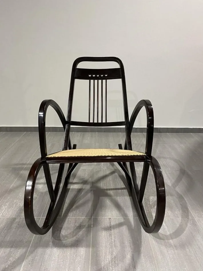 Pamono Secession Rocking Chair by Marcel Kammerer for Thonet, 1890s