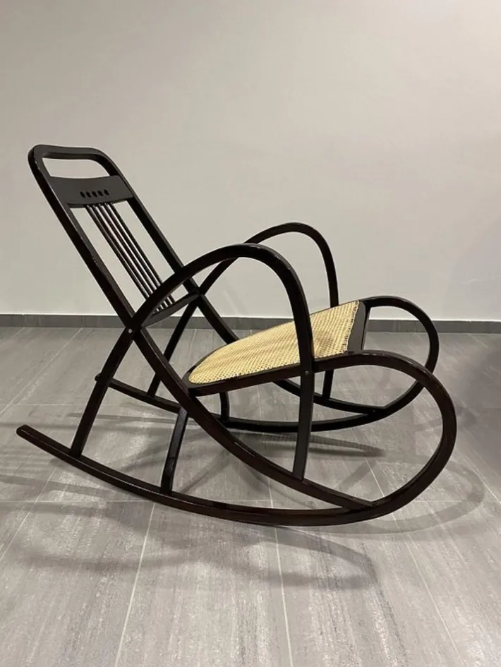 Pamono Secession Rocking Chair by Marcel Kammerer for Thonet, 1890s