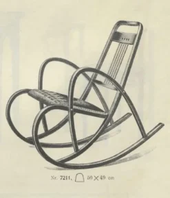 Pamono Secession Rocking Chair by Marcel Kammerer for Thonet, 1890s