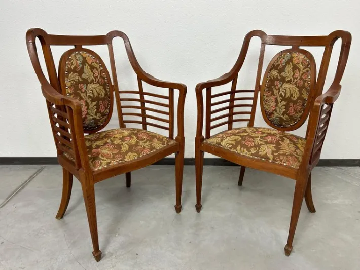 Pamono Secession Seating Group by Otto Wagner, 1890s, Set of 3 Hot