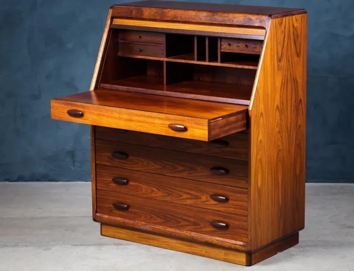 Pamono Secretaire in Rosewood from Dyrlund, Denmark, 1970s Best